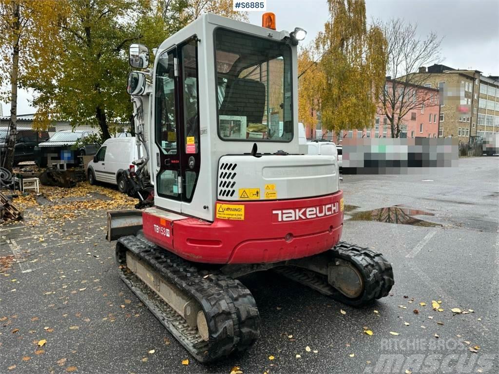Takeuchi TB153FR, Excavator With Rotary tilt and tools Міні-екскаватори < 7т