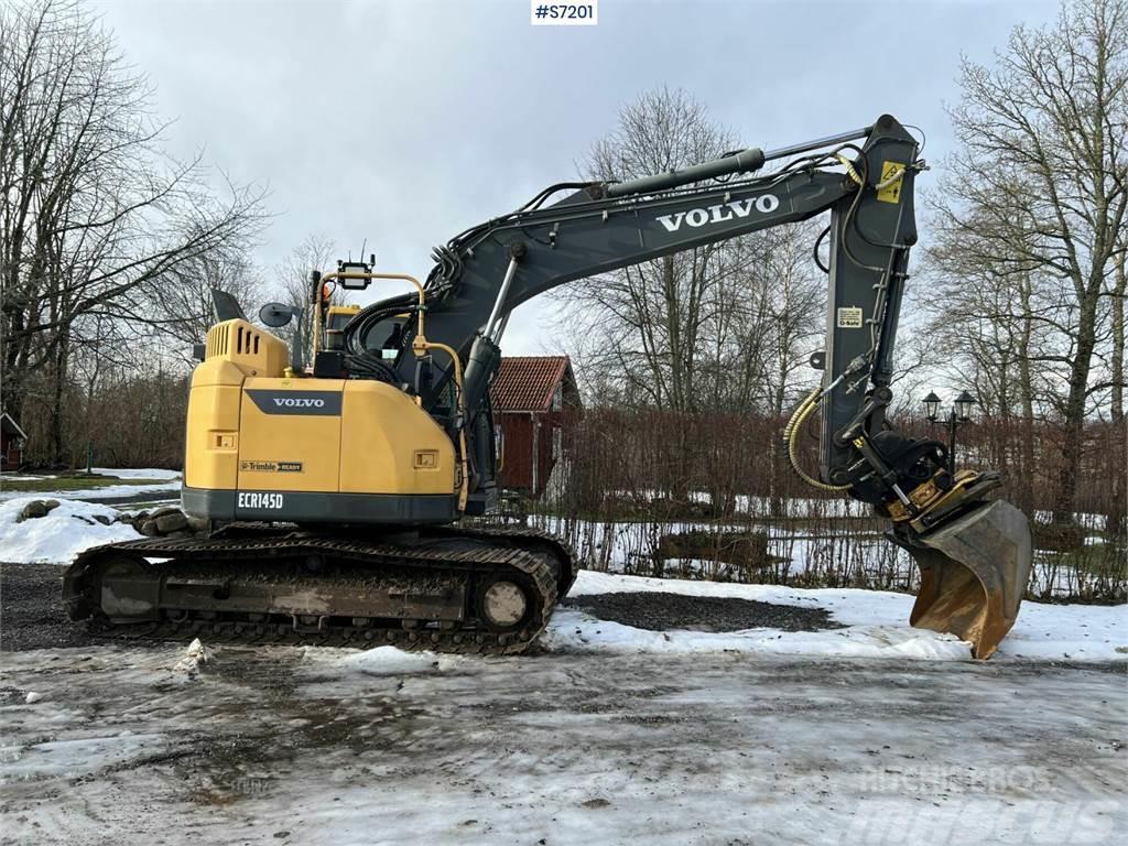 Volvo ECR145D Excavator with Engcon tiltrotator and grip Гусеничні екскаватори