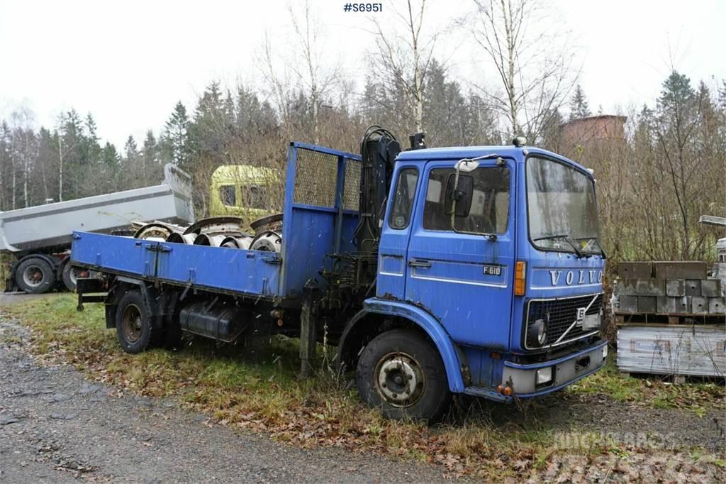 Volvo F610 4x2 Old truck with crane REP.OBJECT Автокрани