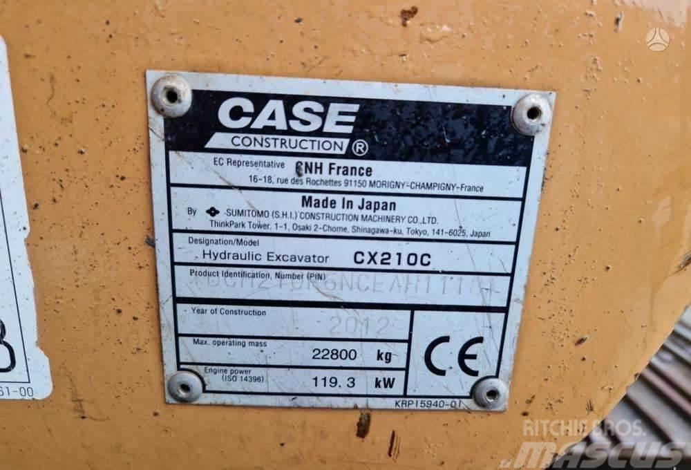 CASE CX210C garantija 300val jau LT Гусеничні екскаватори