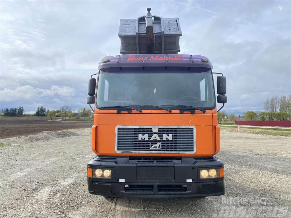 MAN 26.403 , 28 m3 metal container Вантажівки з гаковим підйомом