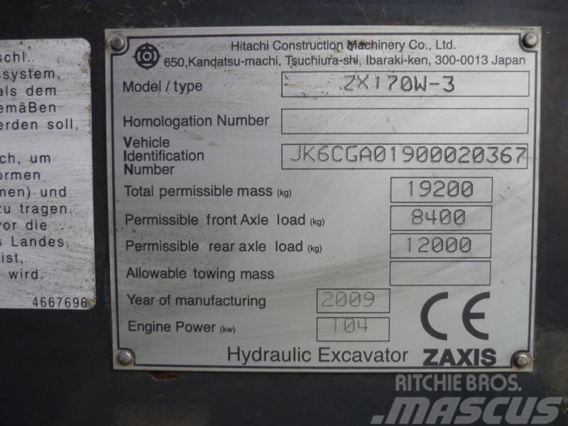 Hitachi ZX170W-3 Колісні екскаватори