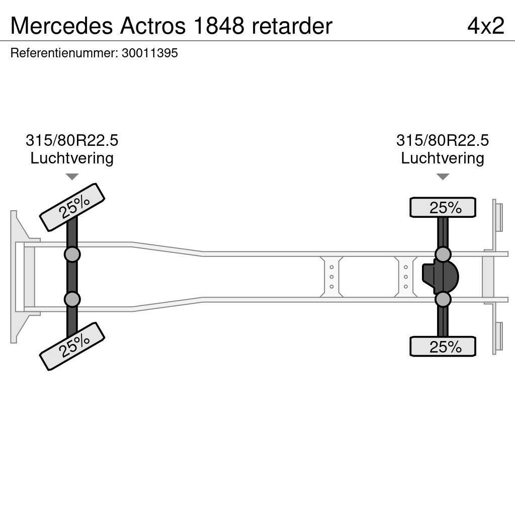 Mercedes-Benz Actros 1848 retarder Шасі з кабіною