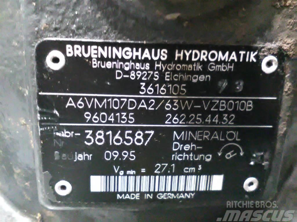 Brueninghaus Hydromatik A6VM107DA2/63W - Kramer 320 -Drive motor/Fahrmotor Гідравліка