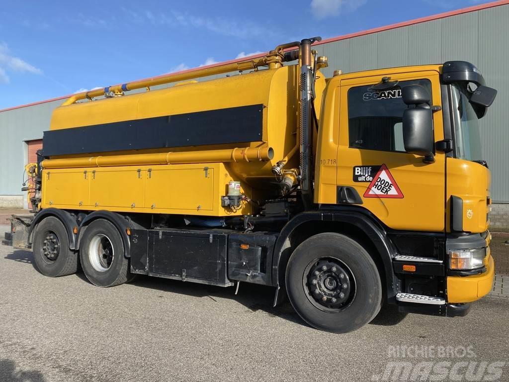 Scania P-114, HD-Cleaning, Kanal-Reinigung, Sewer Cleanin Комбі/Вакуумні вантажівки