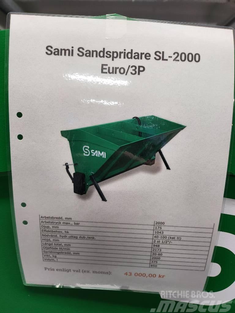 Sami Sandspridare SL 2000 euro / 3p  sms trima DEMO Розсіювачі солі та піску