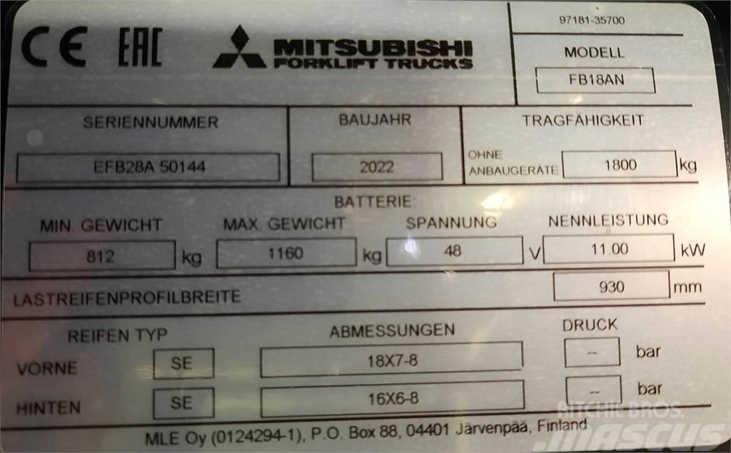 Mitsubishi FB18AN Електронавантажувачі