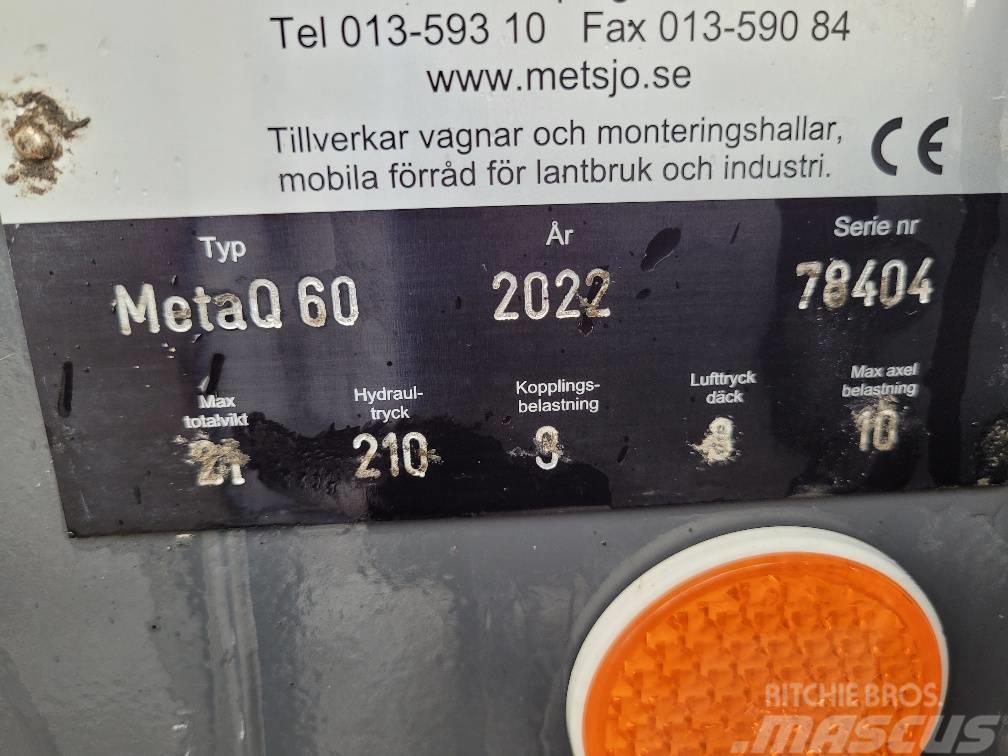 Metsjö MetaQ 60 + Fältflak 21 m3 Причепи перевантажувачі зерна