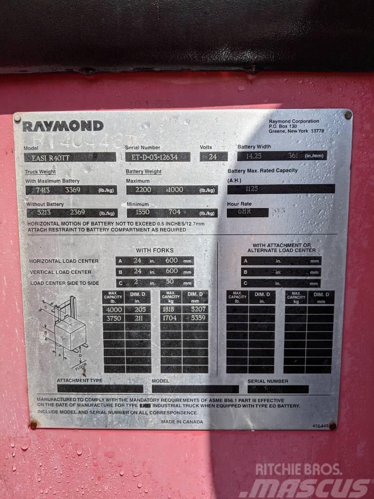 Raymond R40TT Електронавантажувачі