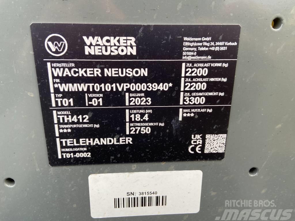 Wacker Neuson TH412 Телескопічні навантажувачі