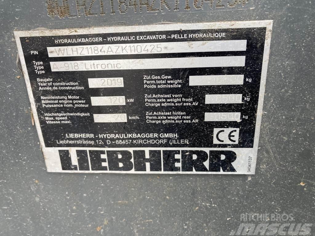 Liebherr A 918 Litronic Колісні екскаватори