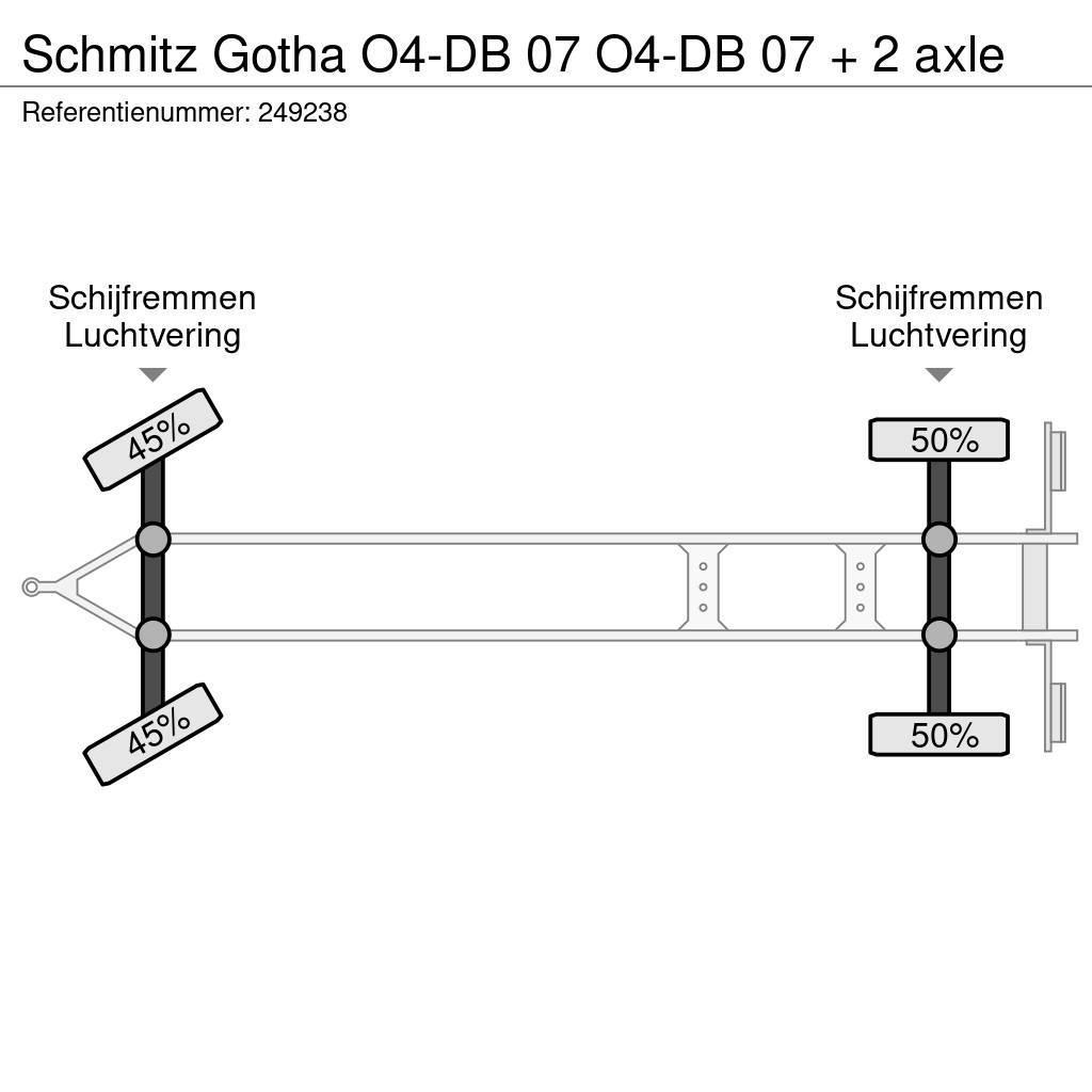 Schmitz Cargobull Gotha O4-DB 07 O4-DB 07 + 2 axle Тентовані причепи