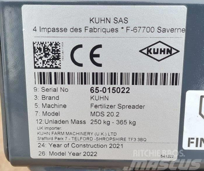 Kuhn MDS 20.2 Broadcaster Розсіювач мінеральних добрив