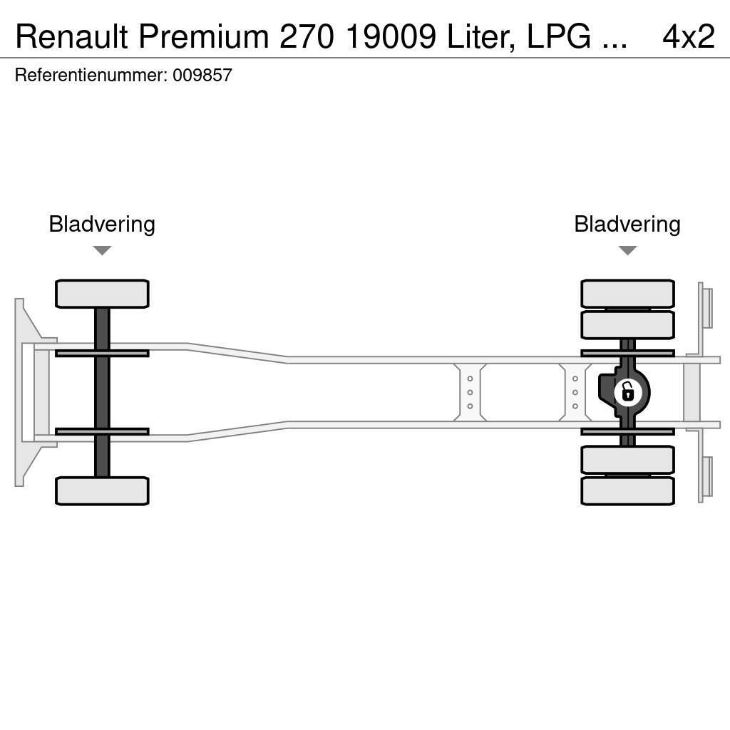 Renault Premium 270 19009 Liter, LPG GPL, Gastank, Steel s Вантажівки-цистерни