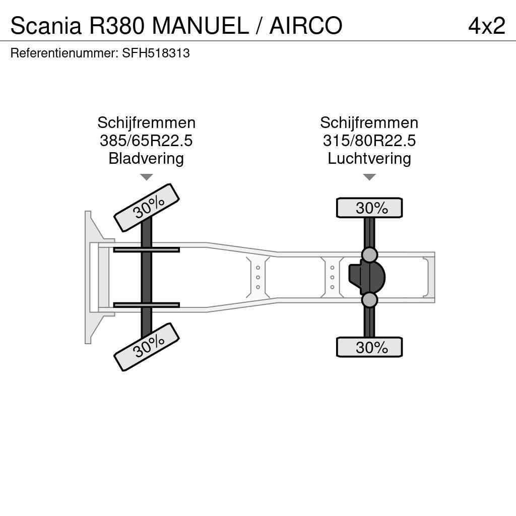 Scania R380 MANUEL / AIRCO Тягачі