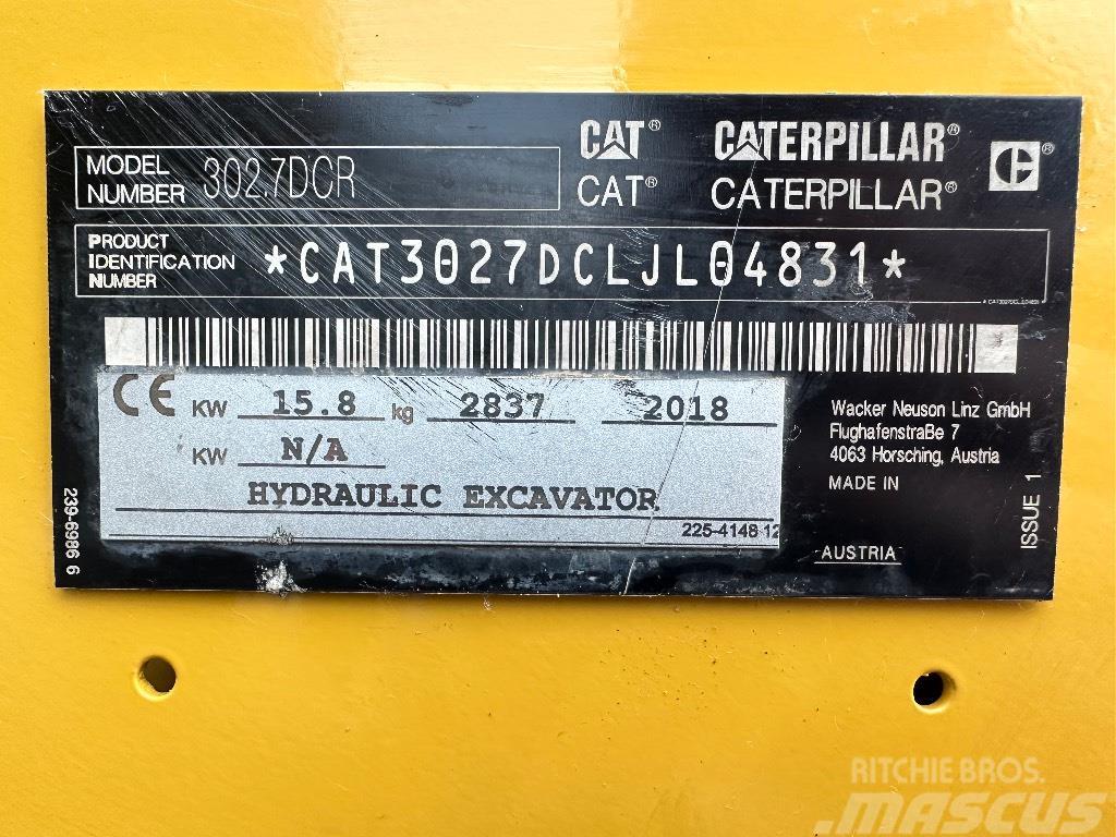 CAT 302.7D CR Міні-екскаватори < 7т