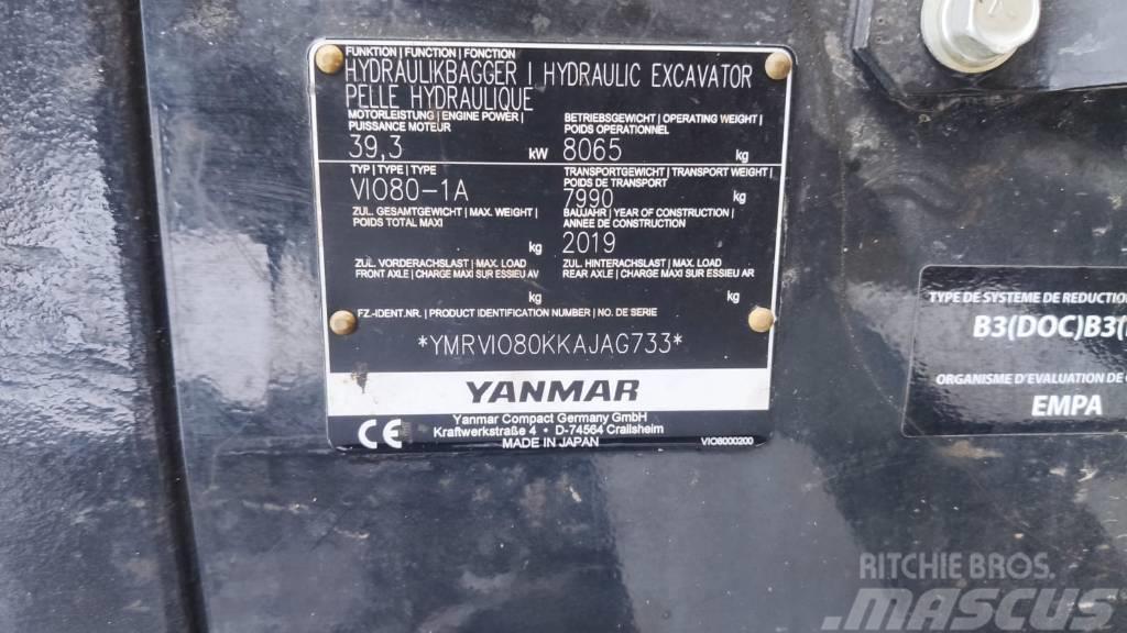 Yanmar Vio 80-1A Середні екскаватори 7т. - 12т.