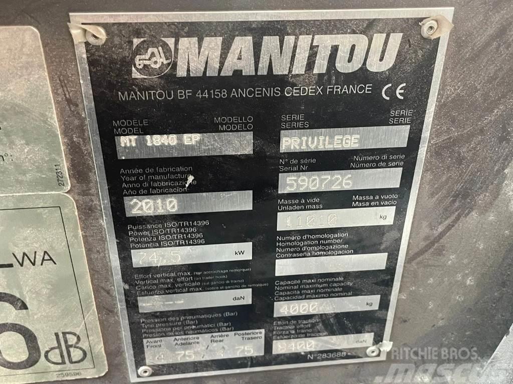 Manitou MT 1840 | 18 METER | 4 TON | HYDRAULICS IN BOOM BR Телескопічні навантажувачі