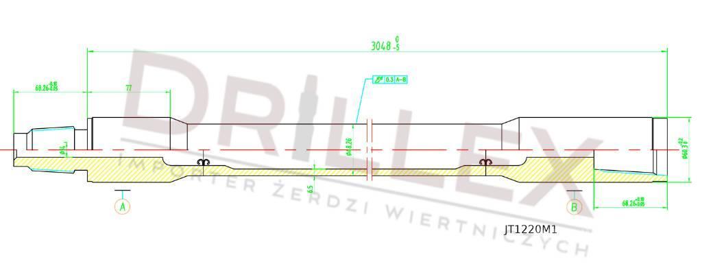 Ditch Witch JT1220 Drill pipes, Żerdzie wiertnicze Обладнання для горизонтального буріння