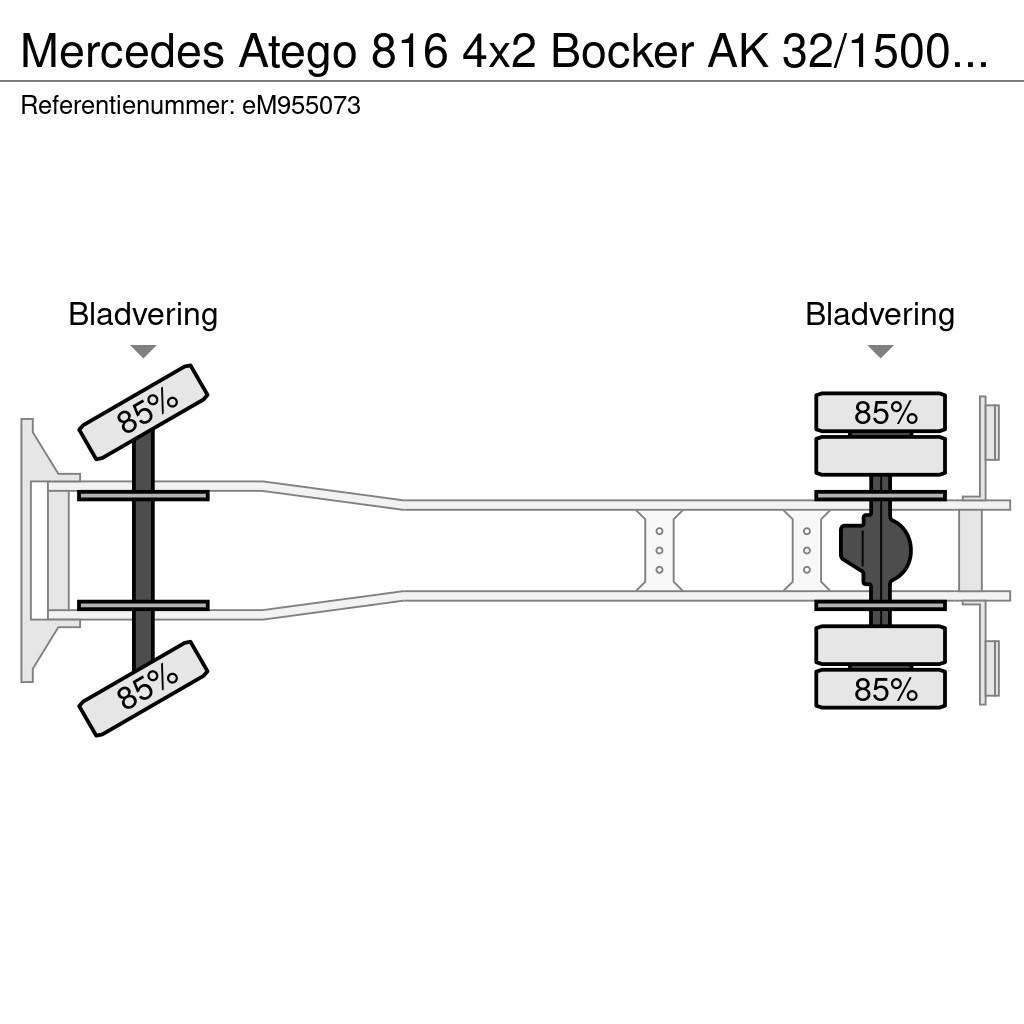 Mercedes-Benz Atego 816 4x2 Bocker AK 32/1500 SPS crane автокрани
