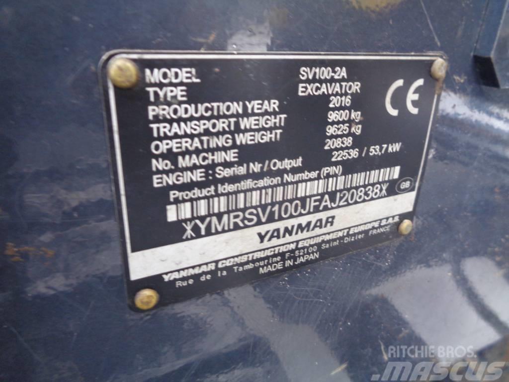 Yanmar SV 100-2 Середні екскаватори 7т. - 12т.