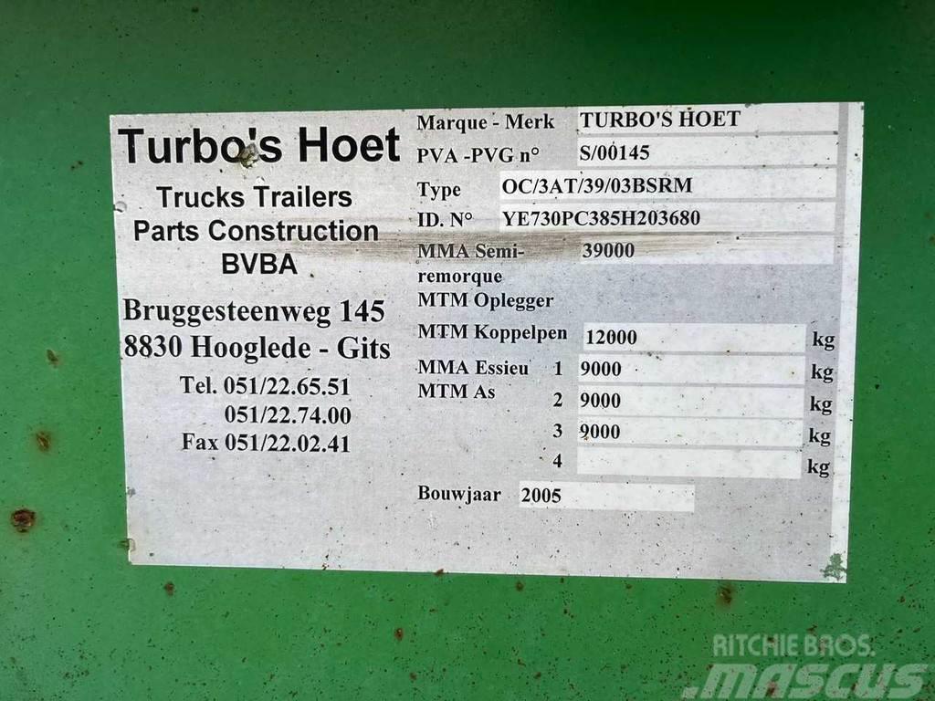  TURBO'S HOET 0C/3AT Напівпричепи для перевезення контейнерів
