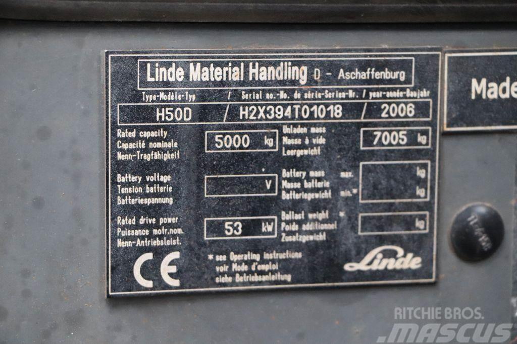 Linde H50D Дизельні навантажувачі