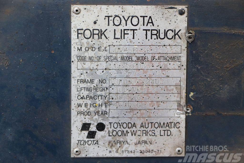 Toyota 02-5FD30 Дизельні навантажувачі