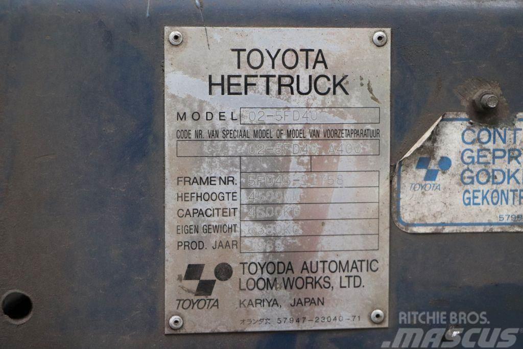 Toyota 02-5FD40 Дизельні навантажувачі