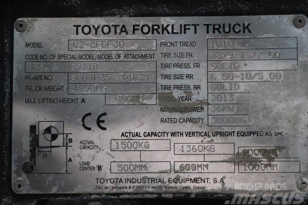 Toyota 02-8FDF30 Дизельні навантажувачі