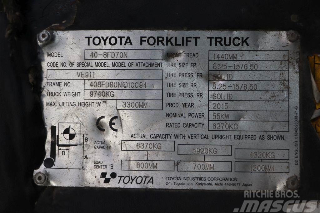 Toyota 40-8FD70N Дизельні навантажувачі
