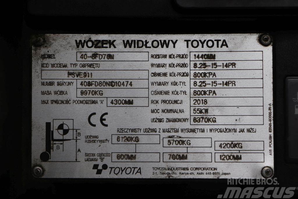 Toyota 40-8FD70N Дизельні навантажувачі