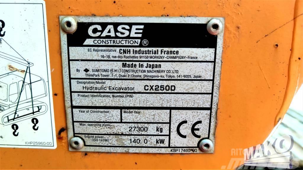 CASE CX 250 D Гусеничні екскаватори