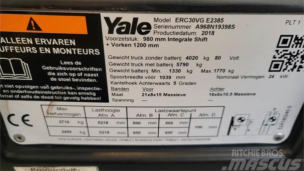Yale electro 2018 ERC30VG Електронавантажувачі