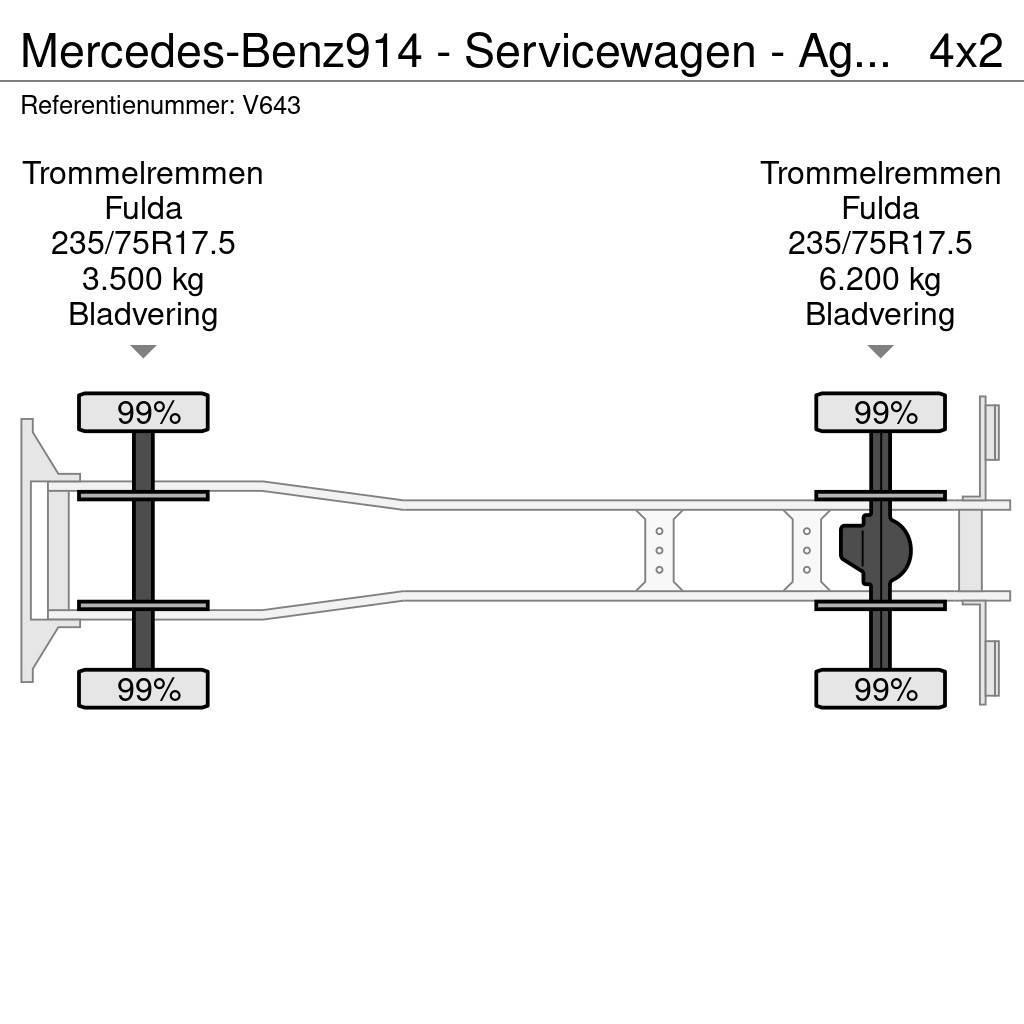 Mercedes-Benz 914 - Servicewagen - Agregaat 440 uur - 31.565km - Пожежні машини та устаткування