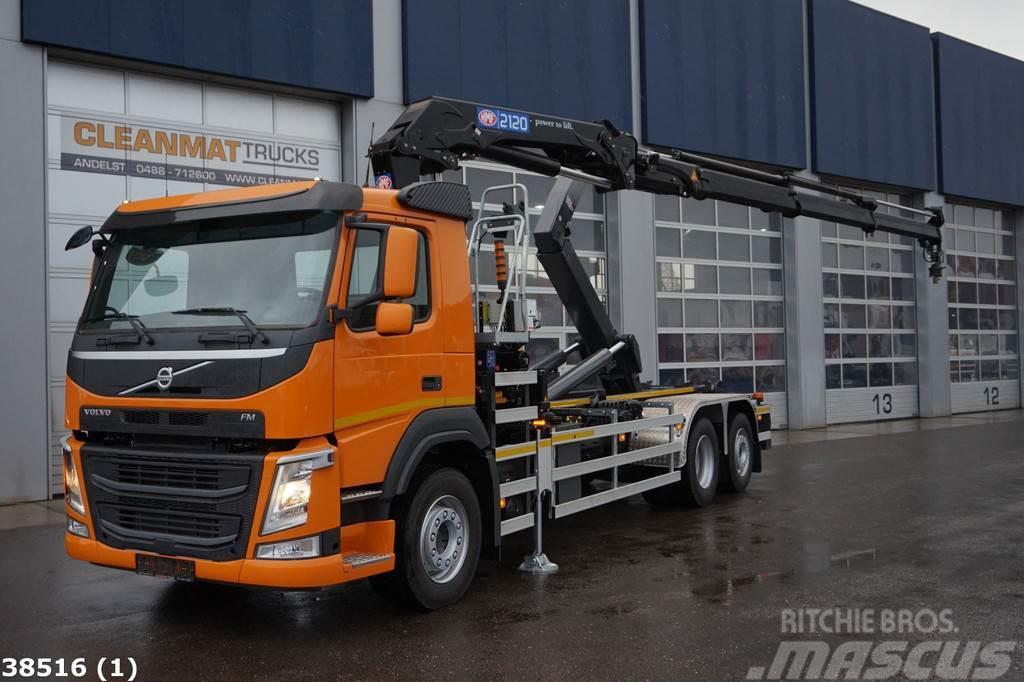 Volvo FM 410 HMF 21 ton/meter laadkraan Вантажівки з гаковим підйомом