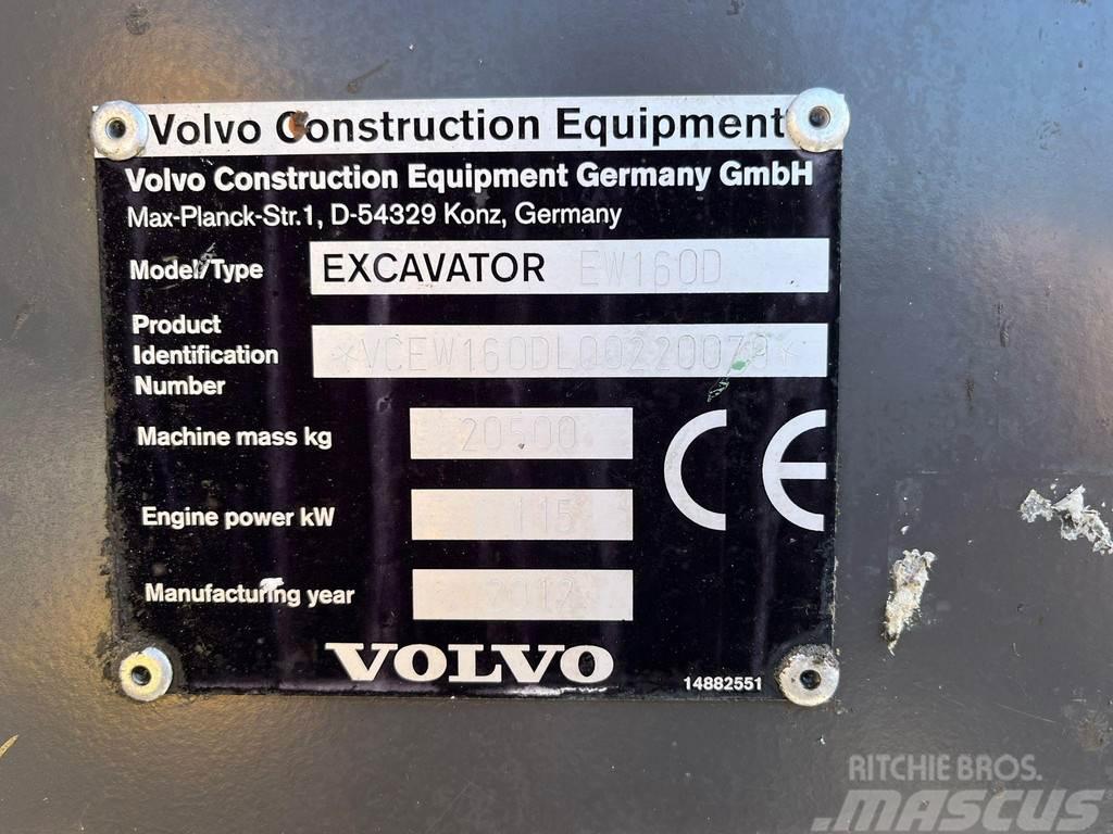 Volvo EW 160 D AC / CENTRAL LUBRICATION Колісні екскаватори