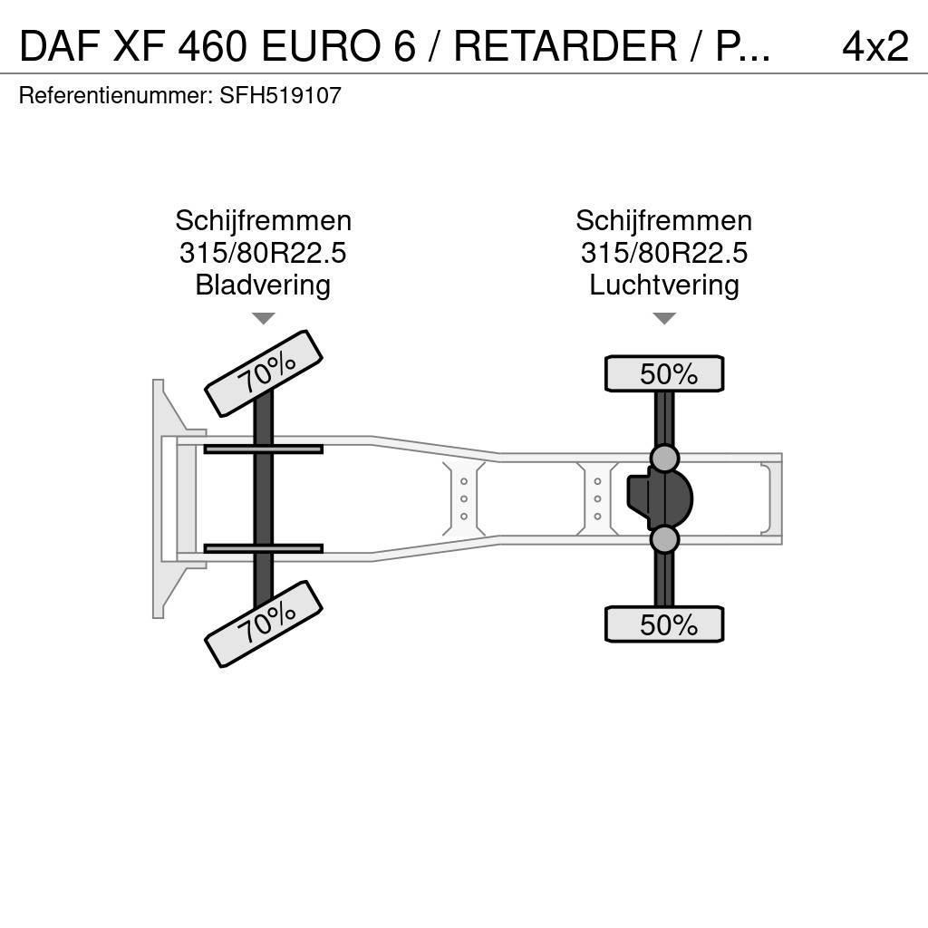 DAF XF 460 EURO 6 / RETARDER / PTO / AIRCO Тягачі