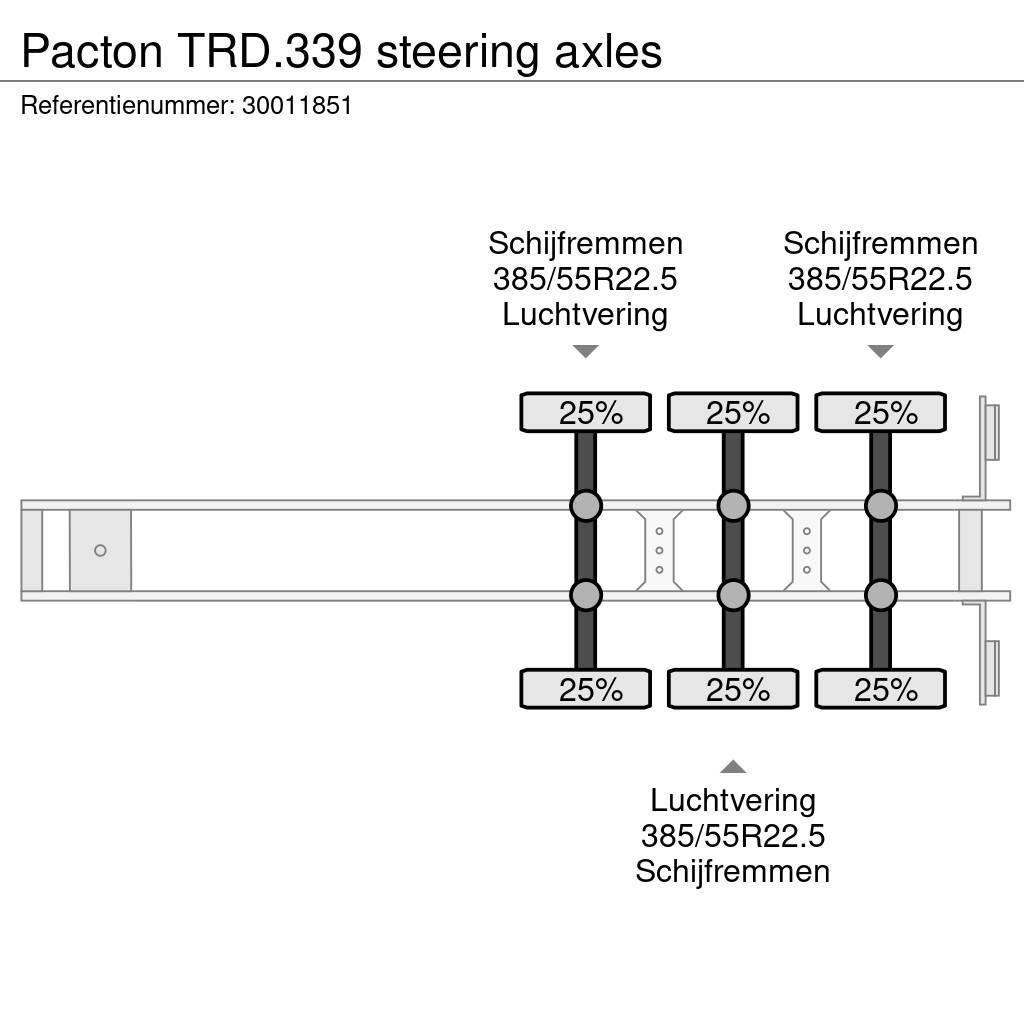 Pacton TRD.339 steering axles Тентовані напівпричепи