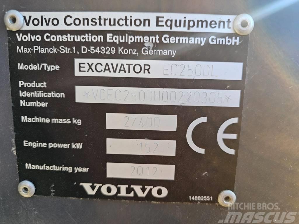 Volvo EC250DL Гусеничні екскаватори