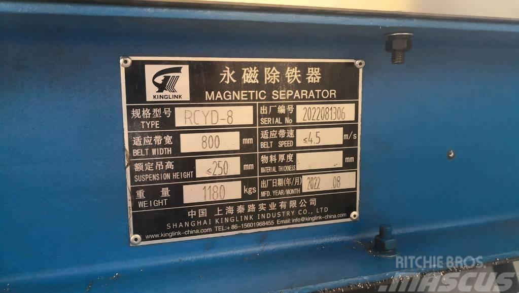 Kinglink Séparateur de fer magnétique permanent RCYD-8 Установки для переробки відходів