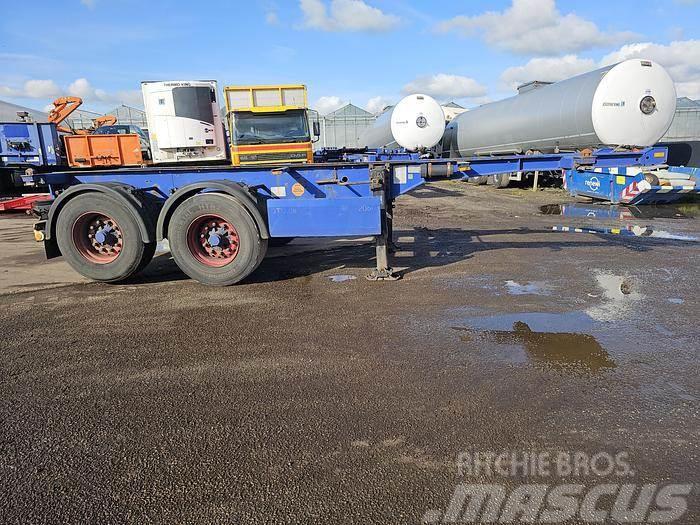Krone 2 axle | 20 ft container chassis | steel suspensio Напівпричепи для перевезення контейнерів