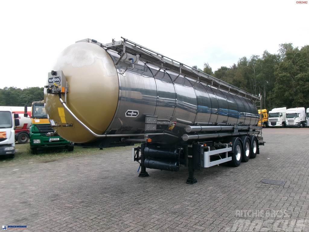 Van Hool Chemical tank inox 33 m3 / 3 comp / ADR 30-03-2024 Напівпричепи-автоцистерни