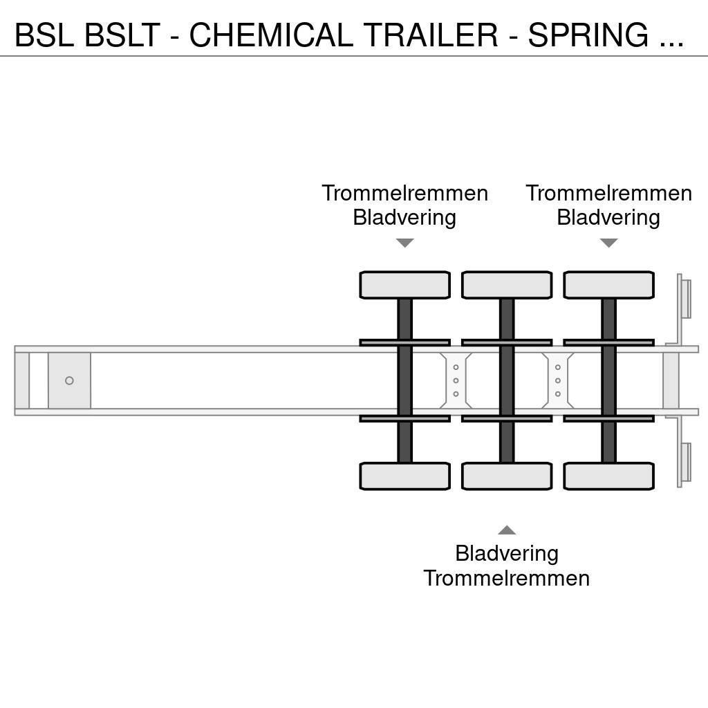 BSL T - CHEMICAL TRAILER - SPRING SUSPENSION Напівпричепи-автоцистерни