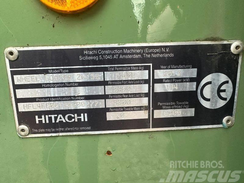 Hitachi ZW 150 Фронтальні навантажувачі