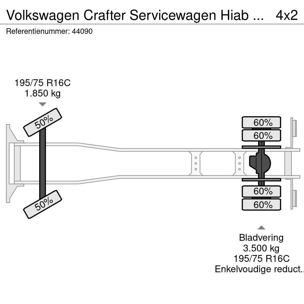 Volkswagen Crafter Servicewagen Hiab 1,3 Tonmeter laadkraan J автокрани