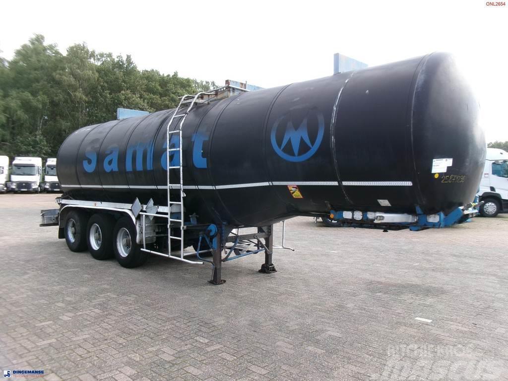 Fruehauf Bitumen tank inox 31 m3 / 1 comp + mixer & engine Напівпричепи-автоцистерни