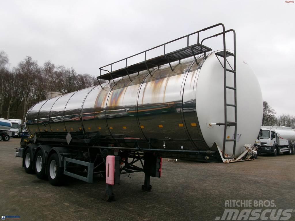 Metalovouga Bitumen / heavy oil tank inox 26.9 m3 / 1 comp Напівпричепи-автоцистерни