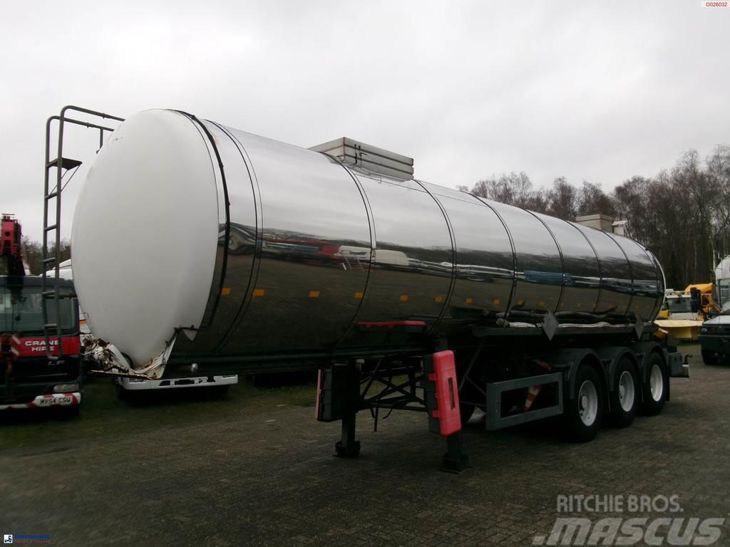 Metalovouga Bitumen / heavy oil tank inox 26.9 m3 / 1 comp Напівпричепи-автоцистерни