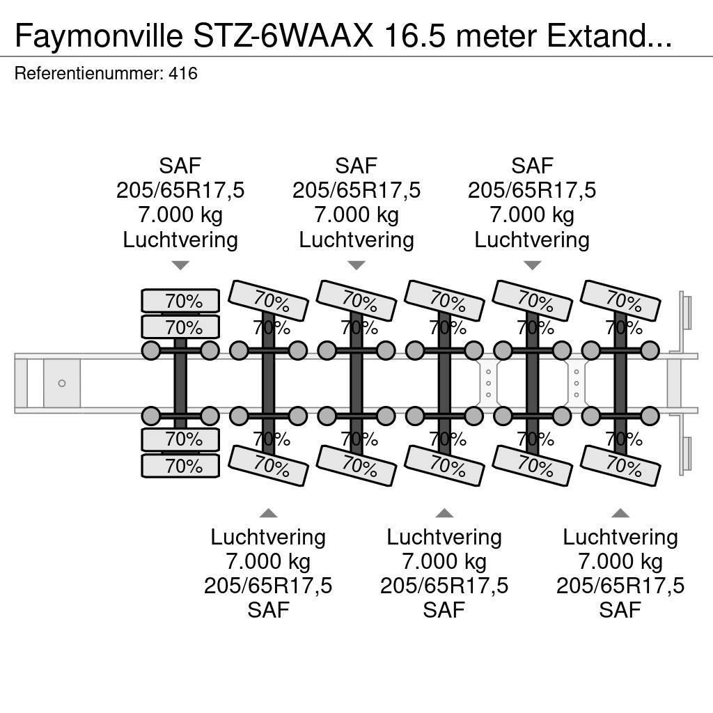 Faymonville STZ-6WAAX 16.5 meter Extandable Powersteering Germ Низькорамні напівпричепи
